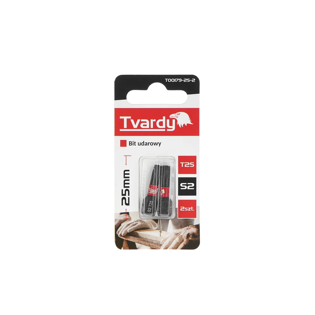 Tvardy Impact bit Torx T25 25 mm S2 set van 2