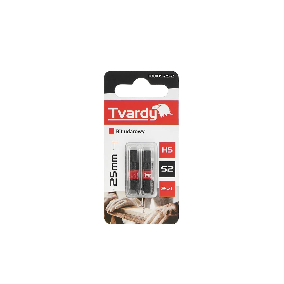 Tvardy impactbit voor zeshoekschroeven H5 25 mm S2 set van 2