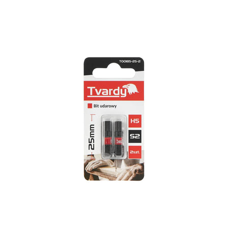 Tvardy impactbit voor zeshoekschroeven H5 25 mm S2 set van 2