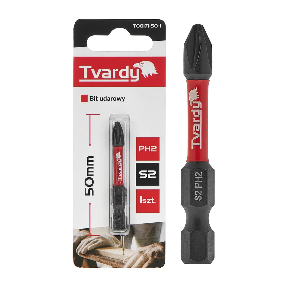 Tvardy Impact bit Phillips PH2 50 mm S2