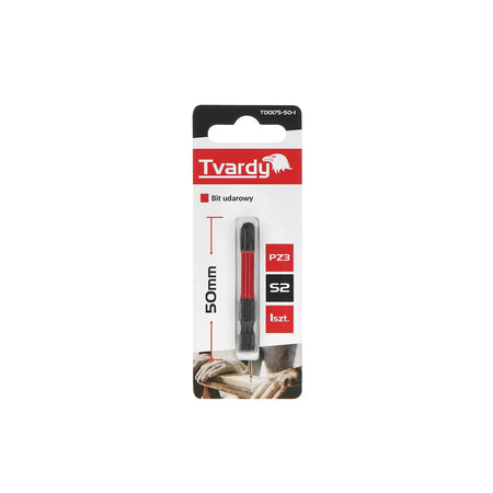 Tvardy Impact bit Pozidriv PZ3 50 mm S2 staal