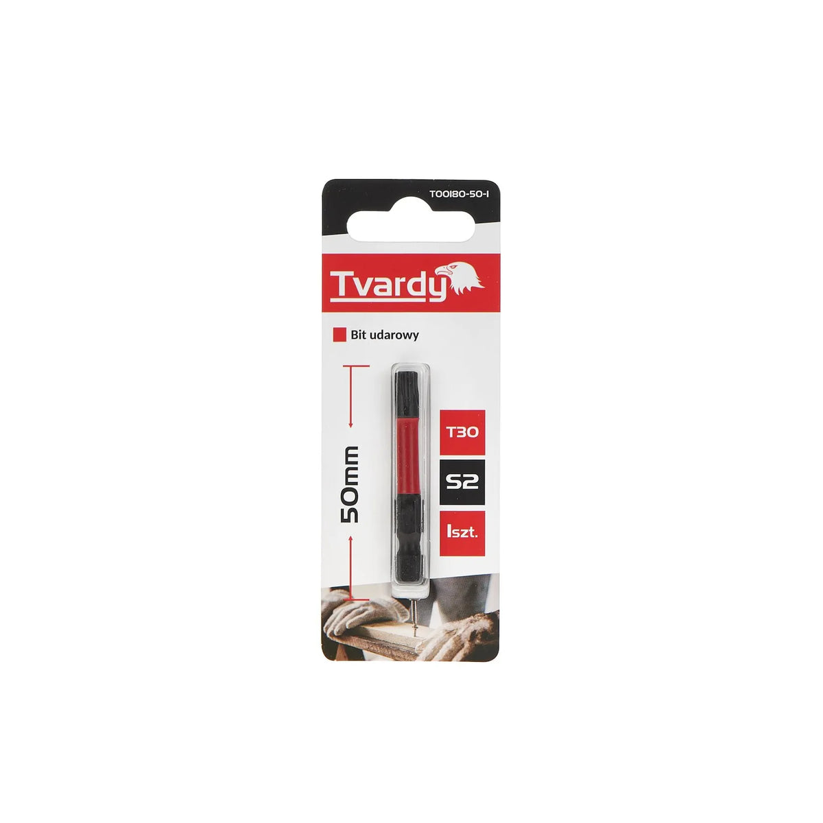 Tvardy Impact Bit Torx T30 50 mm S2 staal