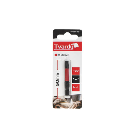 Tvardy Impact Bit Torx T30 50 mm S2 staal