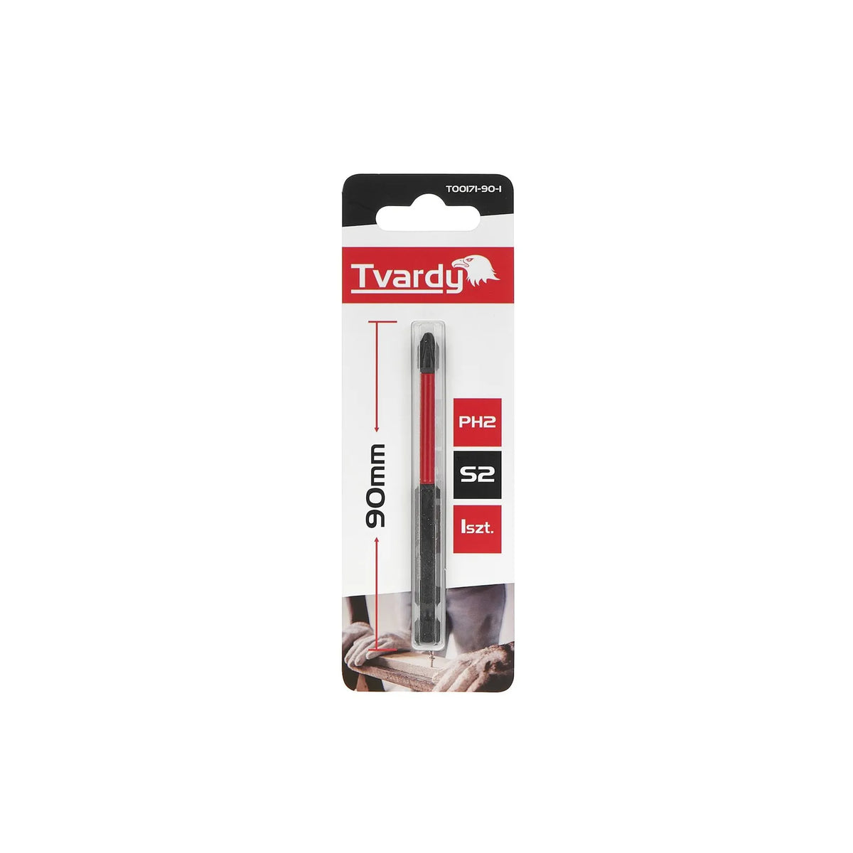 Tvardy Schroefbit Impact PH2 90 mm S2