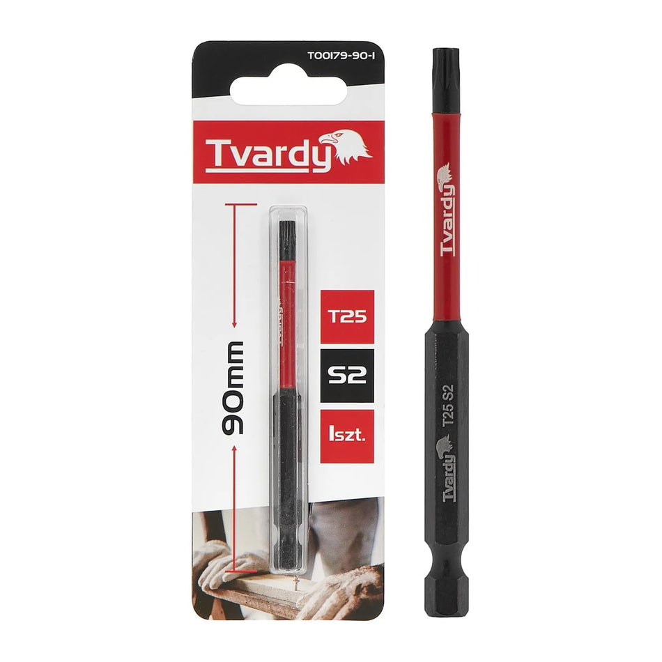 Tvardy Schroefbit Impact T25 90 mm S2