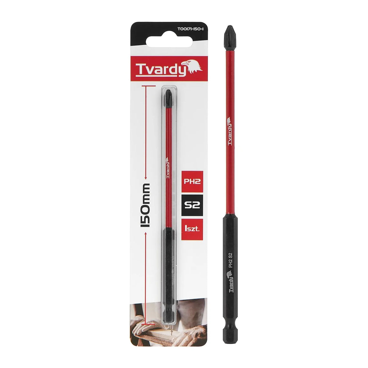 Tvardy Impact-bit PH2 150 mm S2 staal