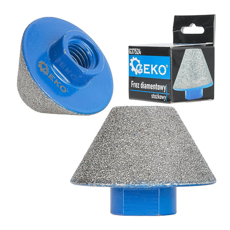 GEKO Diamant conische freesboor voor haakse slijper 20 - 48 mm