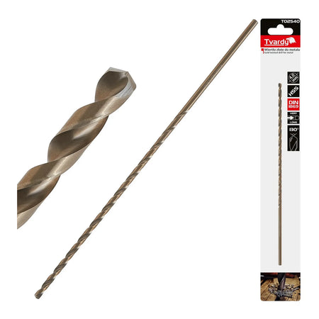 Tvardy metalboor HSS DIN1869 lang 4,0 x 220 mm goud