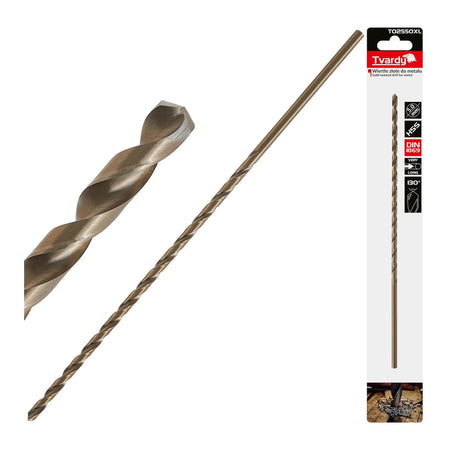 Tvardy Metaalboor HSS DIN1869 lang 5,0x245 mm goud