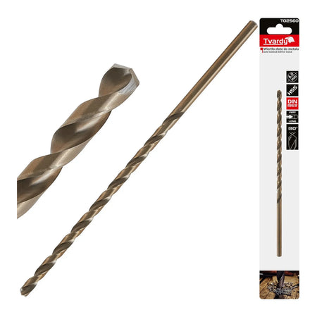Tvardy Metaalboor HSS DIN1869 lang 6,0x205 mm goud