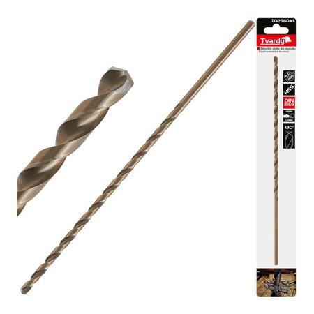 Tvardy Metaalboor HSS DIN1869 lang 6,0x260 mm goud
