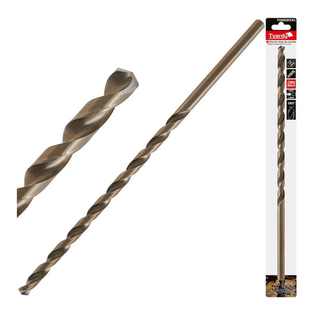 Tvardy metaallange HSS boor DIN1869 12,0x375 mm goud