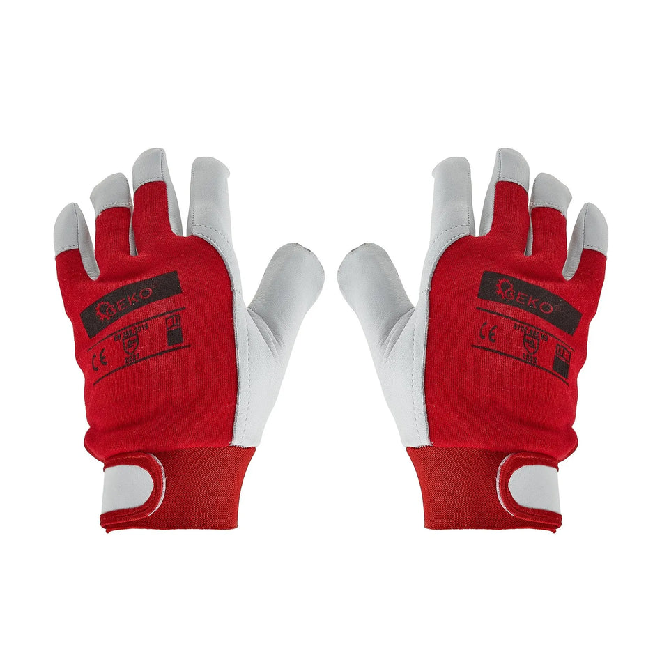 GEKO leren winterhandschoenen van geitenleer met klittenbandsluiting maat 9