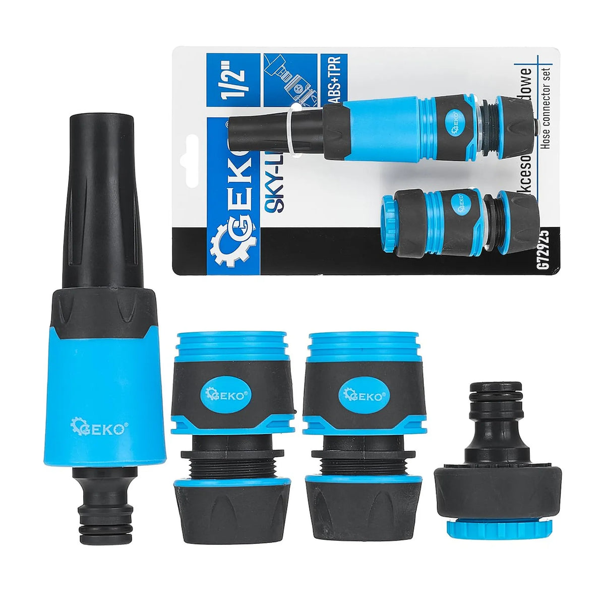 GEKO Tuinslang koppelingen set 4-delig 1/2" SKY-LINE
