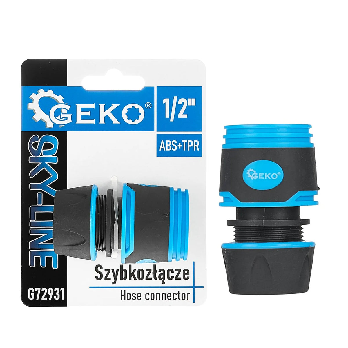 GEKO Slangkoppeling 1/2" met rubbercoating SKY-LINE serie