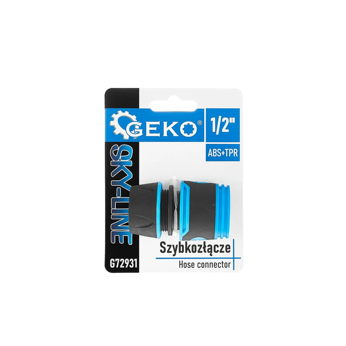 GEKO Slangkoppeling 1/2" met rubbercoating SKY-LINE serie