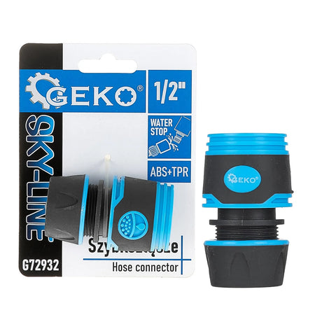 GEKO Slangkoppeling waterstop 1/2" met rubbercoating SKY-LINE serie