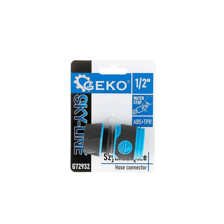 GEKO Slangkoppeling waterstop 1/2" met rubbercoating SKY-LINE serie