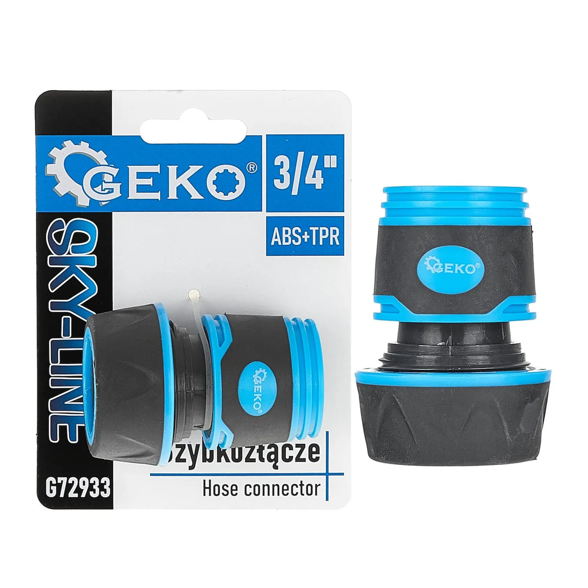 GEKO Slangkoppeling 3/4" met rubbercoating SKY-LINE serie