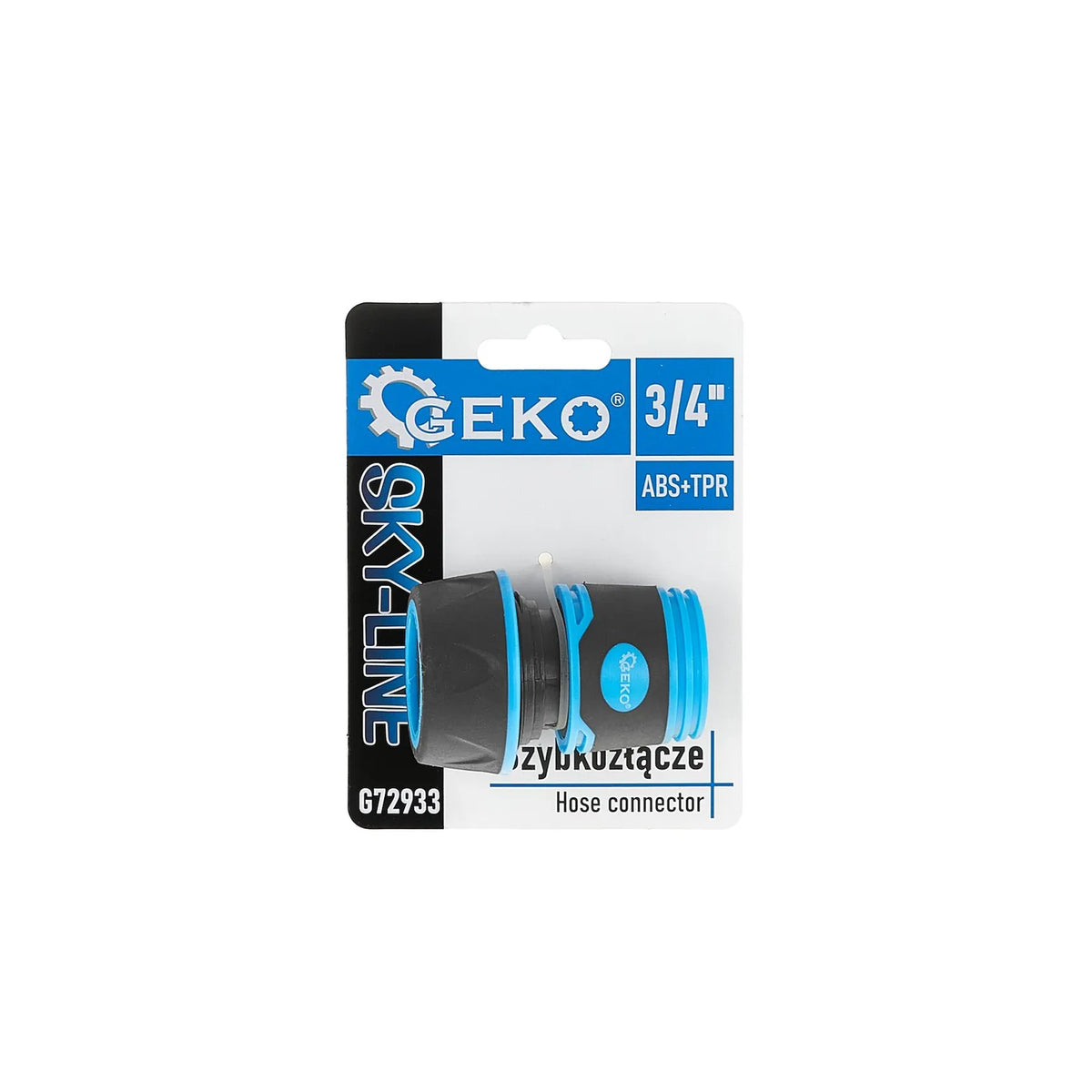 GEKO Slangkoppeling 3/4" met rubbercoating SKY-LINE serie