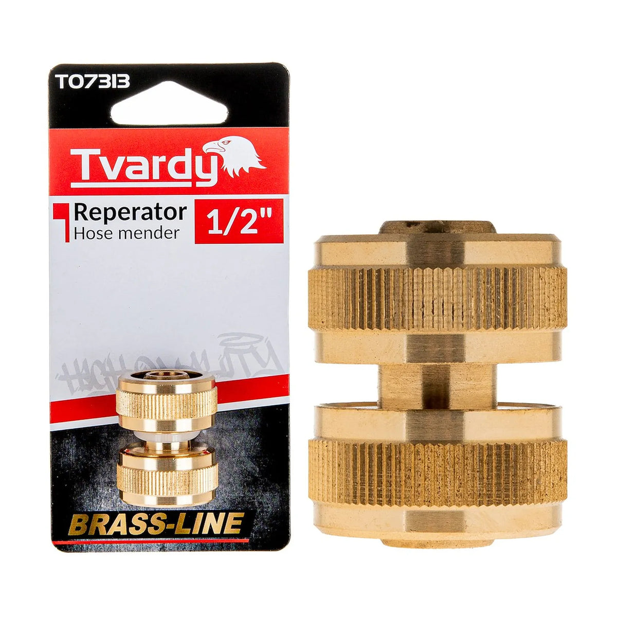 Tvardy Messing slangverbinder 1/2" 82g