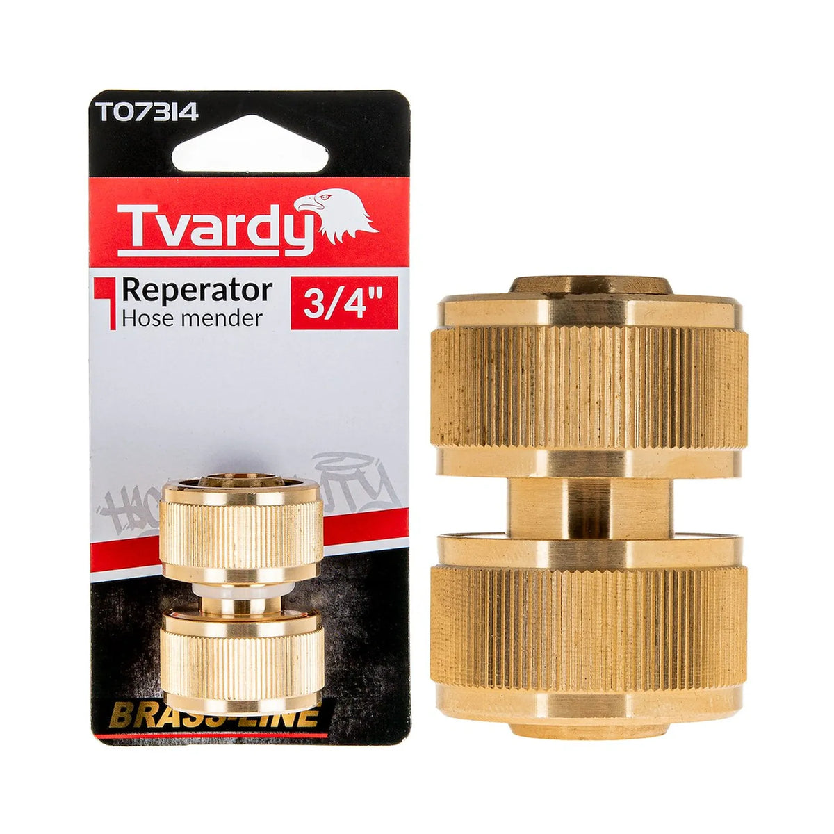 Tvardy Messing slangverbinder 3/4" 142g