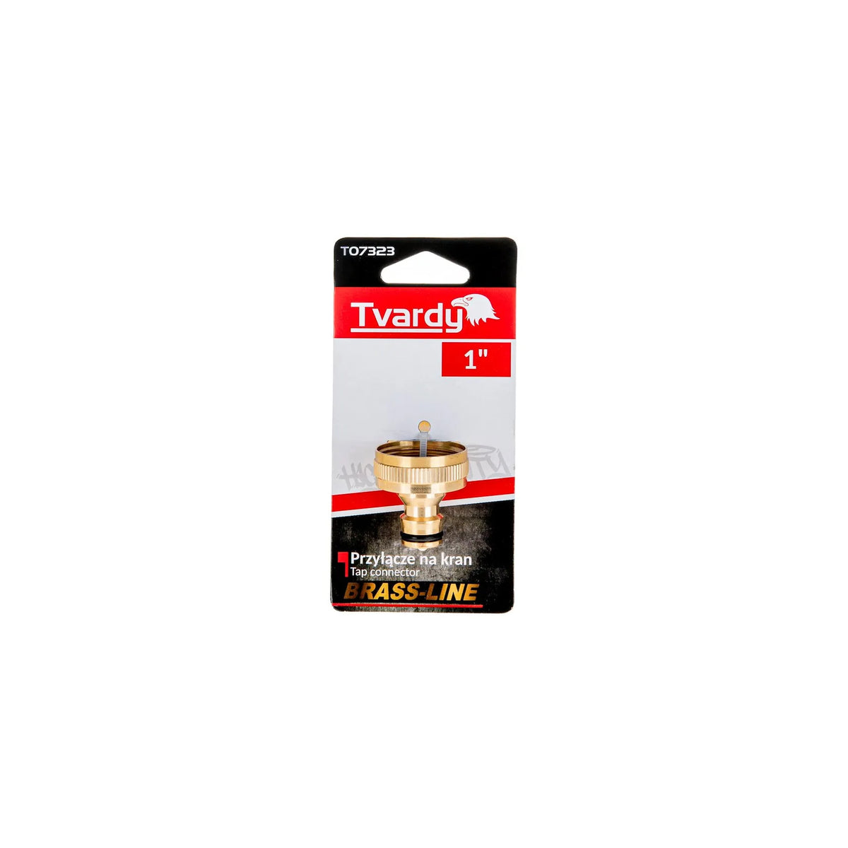 Tvardy messing koppeling voor tuinkraan 1" BRASS-LINE serie