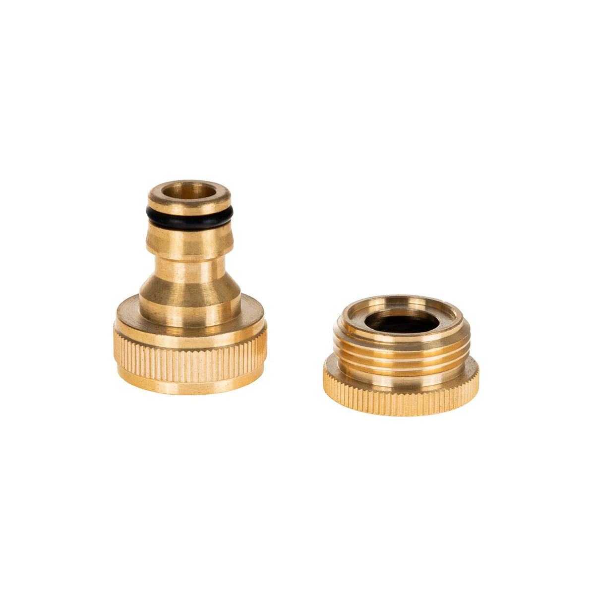 Tvardy koppeling voor tuinkraan met 3/4" en 1/2" reducer messing