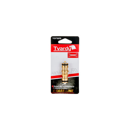 Tvardy messing 2-weg slangverbindingsstuk BRASS-LINE serie
