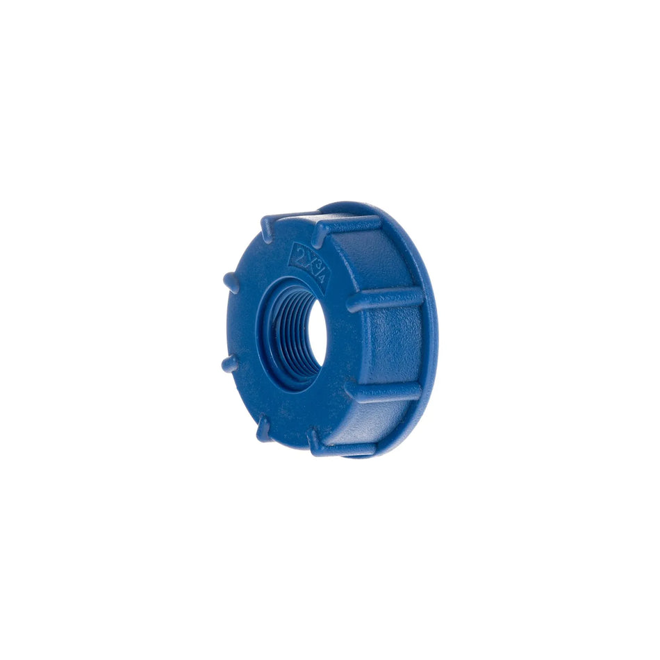 GEKO IBC adapter met S60x6 moer en 3/4" binnendraad