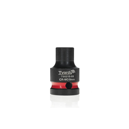 Tvardy Impact dop 1/2" 6-kant 8 mm CR-MO staal kort