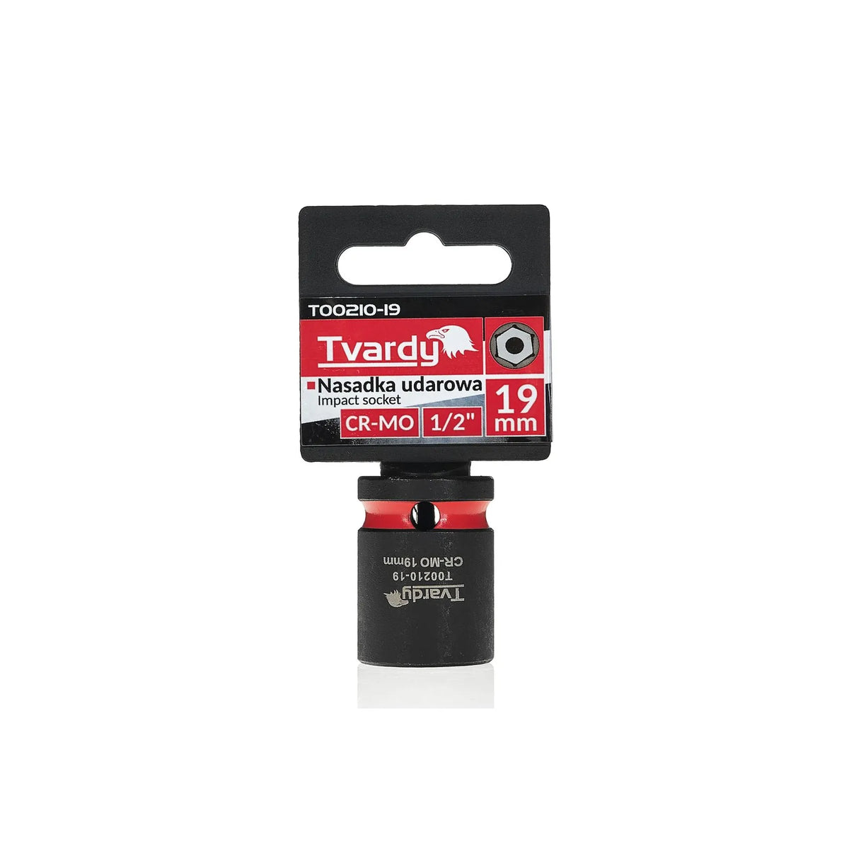 Tvardy Slagmoersleuteldop 1/2" 6-Kant 19 mm CR-MO