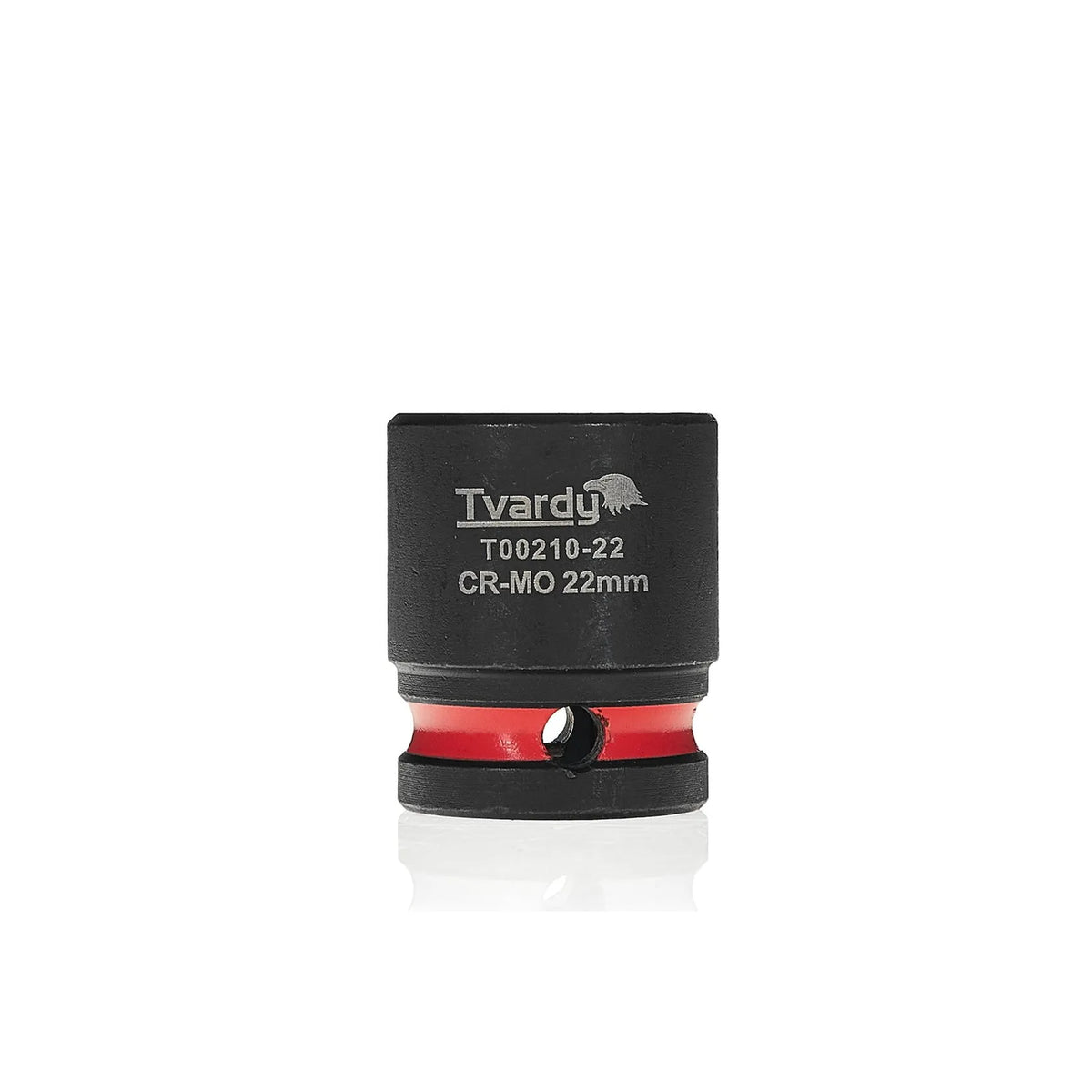Tvardy Slagmoersleuteldop 1/2" 6-kant 22 mm CR-MO kort