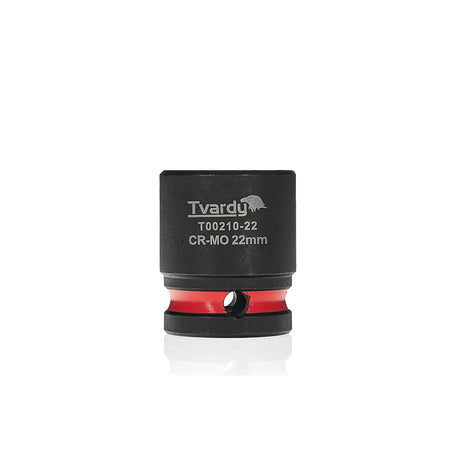 Tvardy Slagmoersleuteldop 1/2" 6-kant 22 mm CR-MO kort