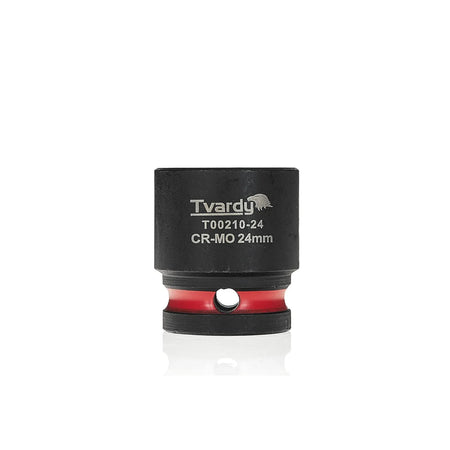 Tvardy Slagmoersleuteldop 1/2" 6-kant 24 mm CR-MO kort