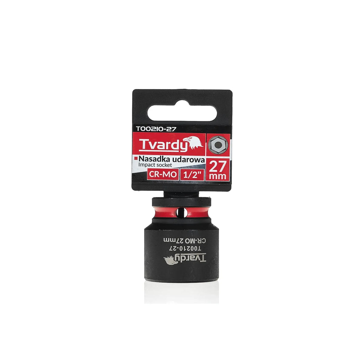 Tvardy Slagmoerdop 1/2" 6-Kant 27 mm CR-MO kort