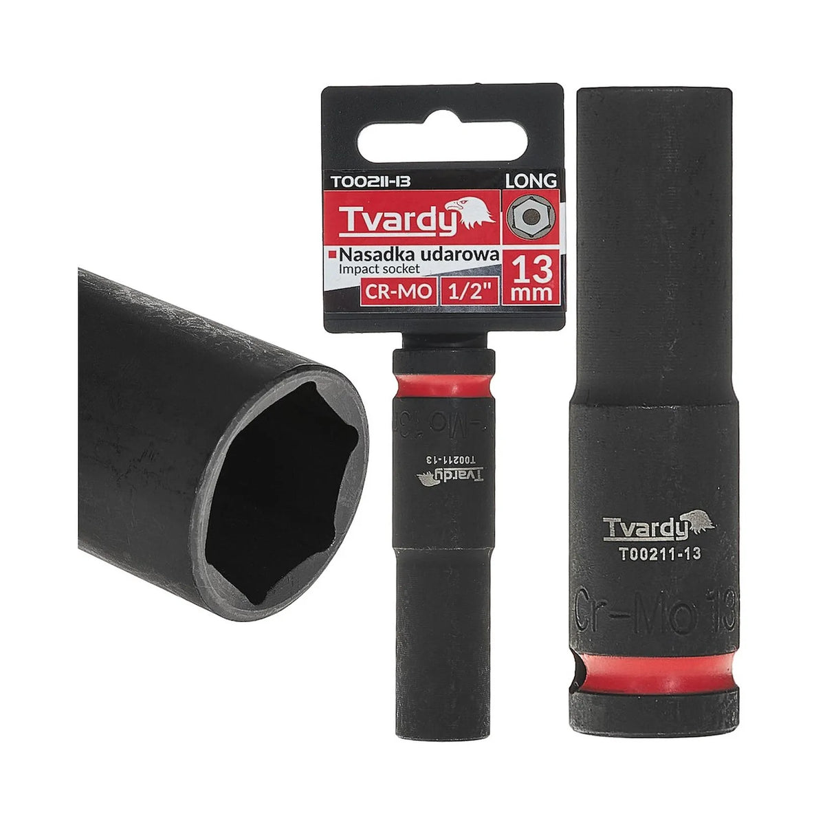 Tvardy Lange dop 1/2" 6-kant 13 mm CR-MO
