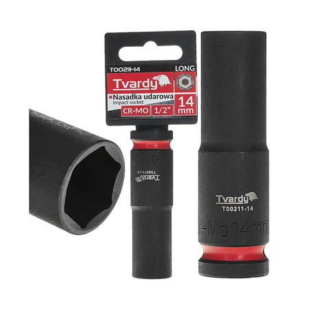 Tvardy Lange dop 1/2" 6-kant 14 mm CR-MO