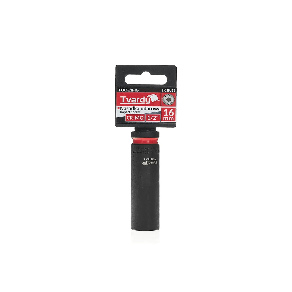 Tvardy Lange dop 1/2" 6-kant 16 mm CR-MO