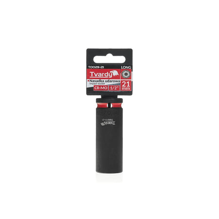 Tvardy Impactdop lang 1/2" 6-kant 21 mm CR-MO