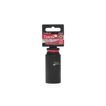 Tvardy Impactdop lang 1/2" 6-zijdig 25 mm CR-MO