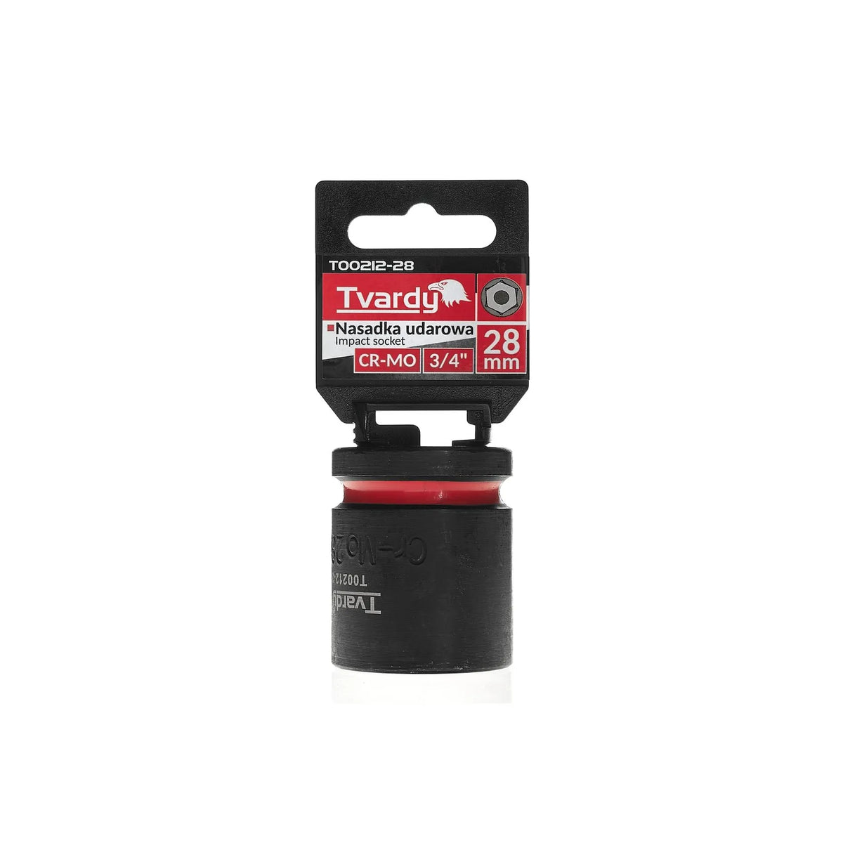 Tvardy Kort Impactdop 3/4" 6-kant 28 mm CR-MO