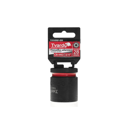 Tvardy Kort Impactdop 3/4" 6-kant 28 mm CR-MO