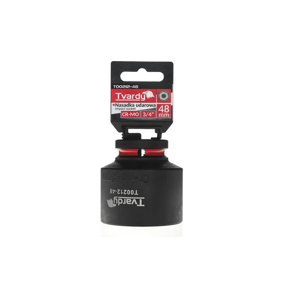 Tvardy Slagmoerdop 3/4" 6-kant 48 mm CR-MO kort