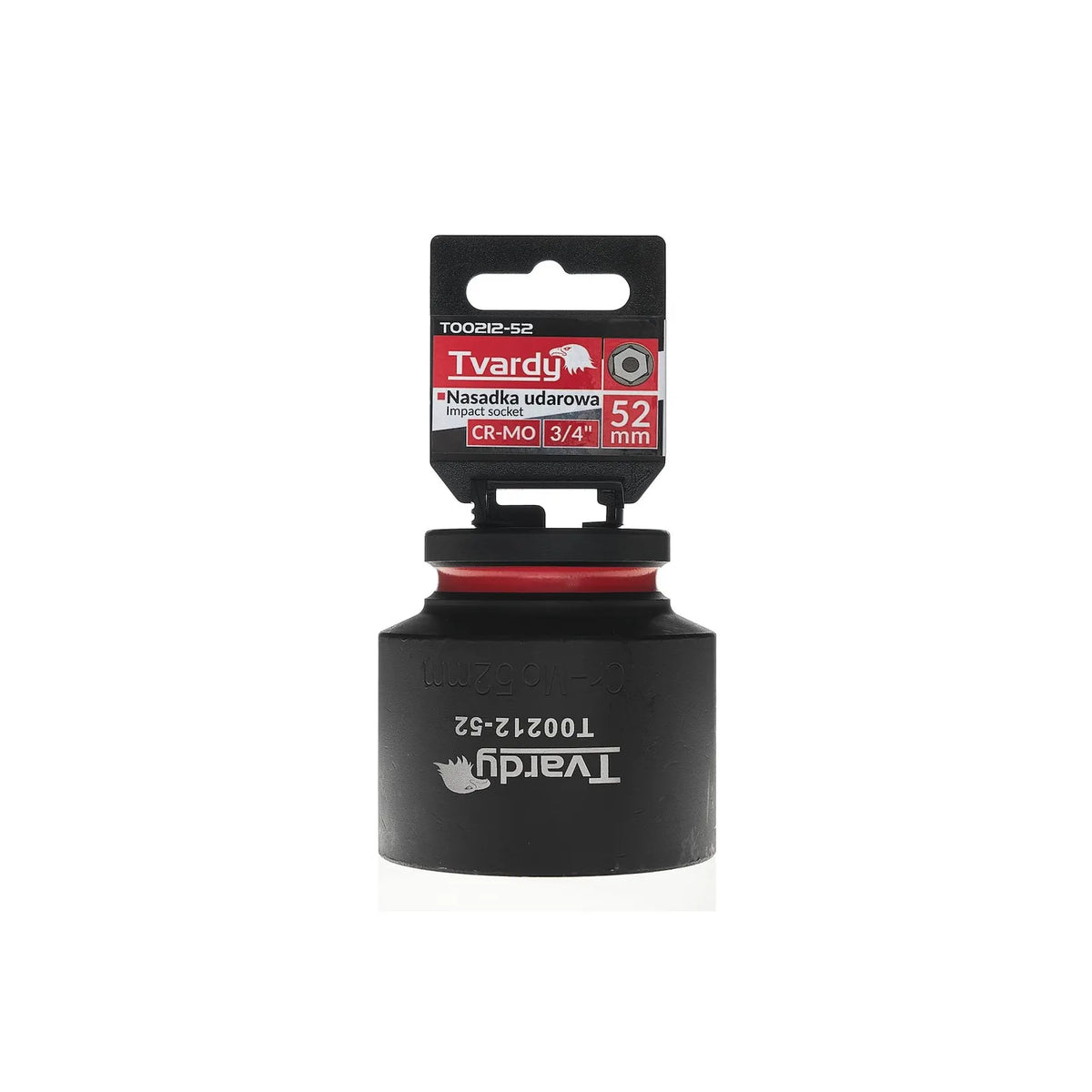 Tvardy Slagmoerdop 3/4" 6-kant 52 mm CR-MO kort