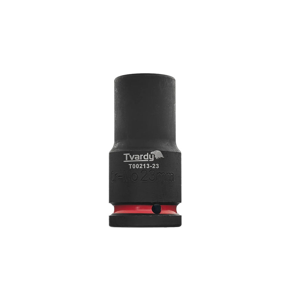 Tvardy Lange impactdopsleutel 3/4" 6-kant 23 mm CR-MO