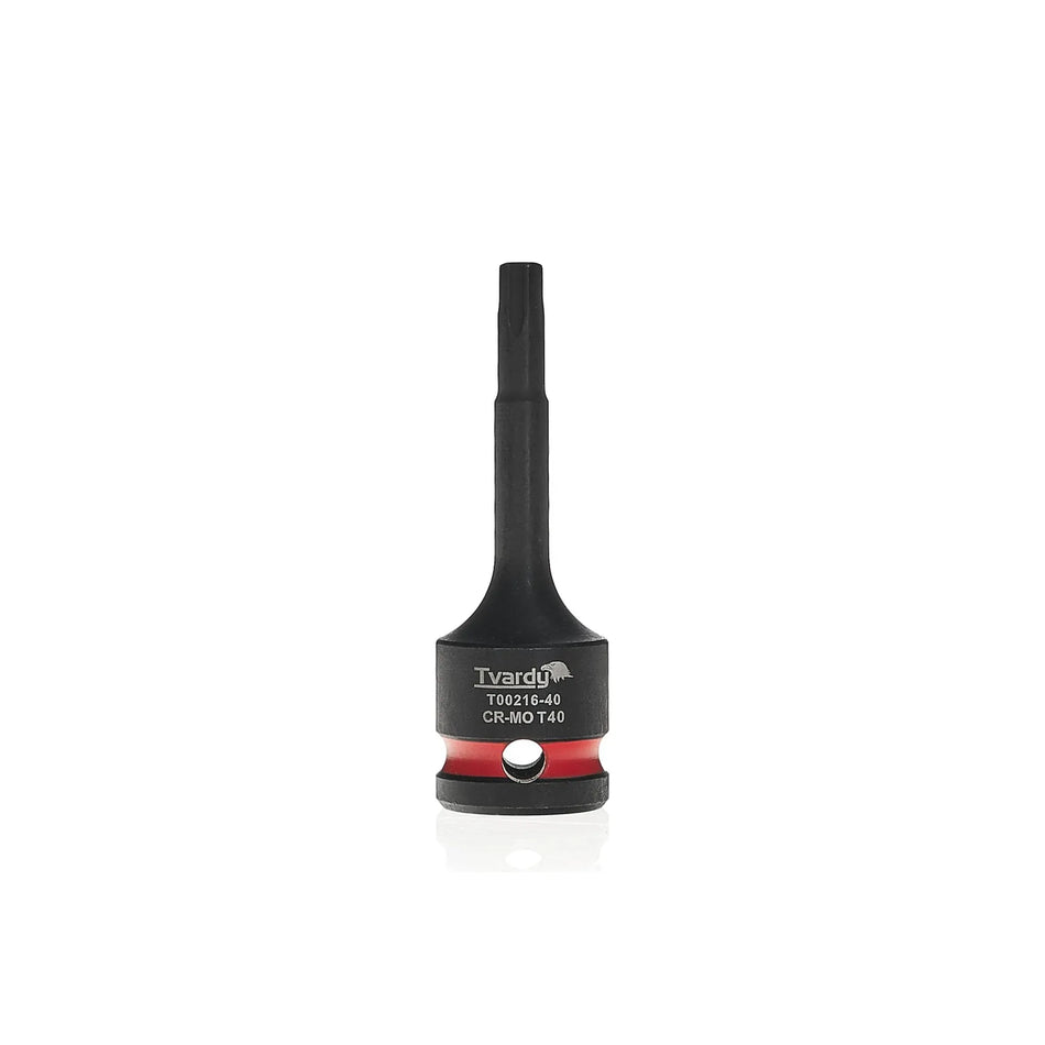 Tvardy TORX impact dop voor 1/2" - maat T40 van CR-MO staal