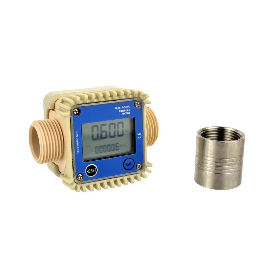 GEKO digitale turbine brandstofmeter met LCD-display 1" BSP 10-120 L/min