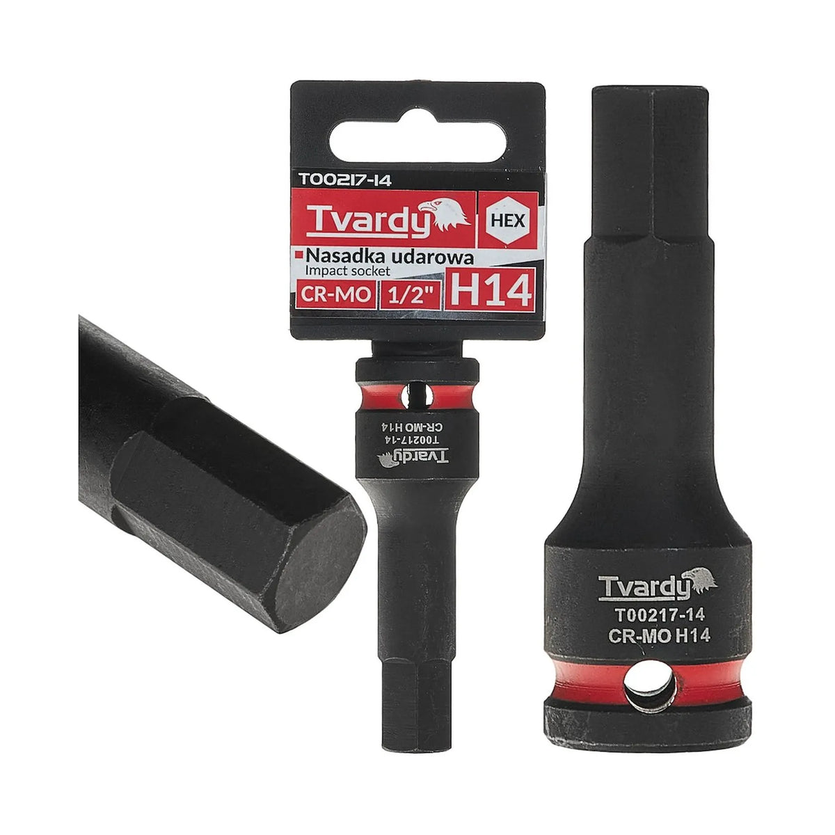 Tvardy HEX-impactdop 1/2" H14 CR-MO