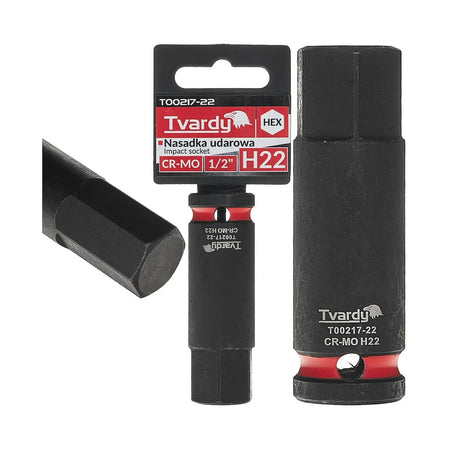 Tvardy HEX-impactdop 1/2" H22 CR-MO